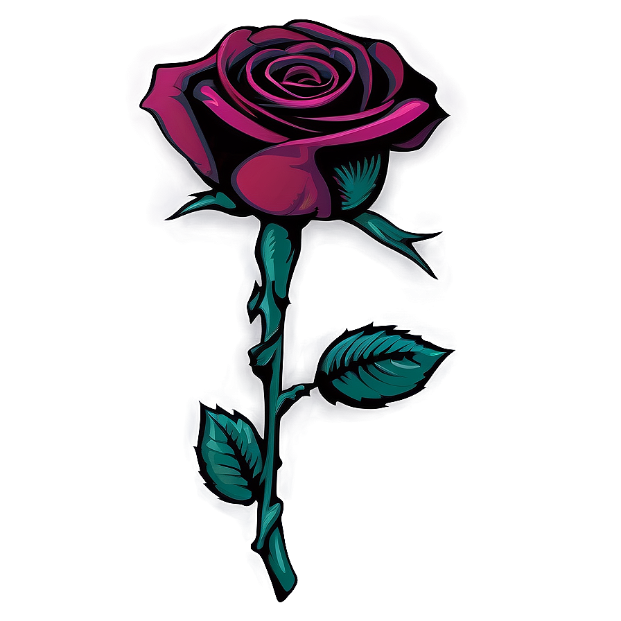 Gothic Rose Clipart Png Wnb PNG
