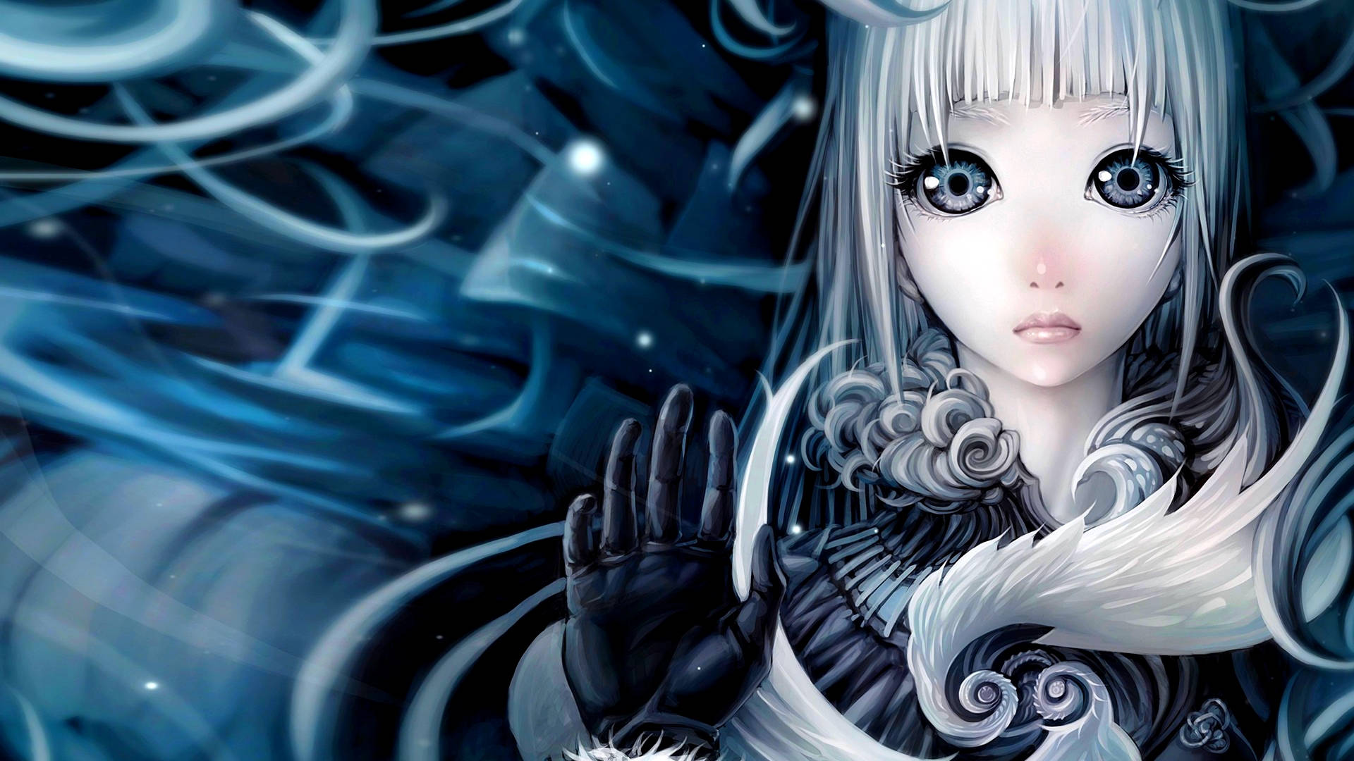 Gothic Sad Anime Girl Wallpaper