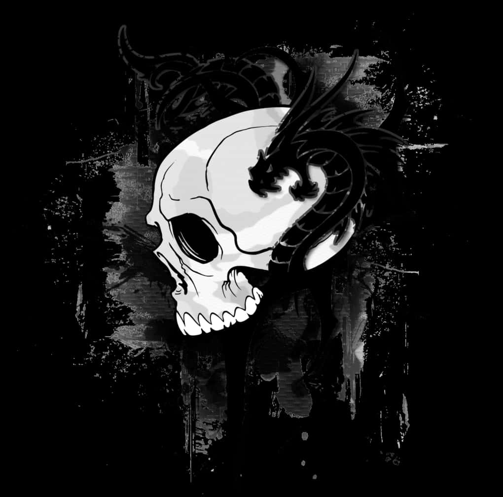 Gothic Skull Artwork PNG