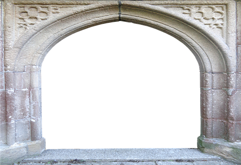 Gothic Stone Archway PNG