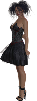 Gothic_ Style_3 D_ Model PNG