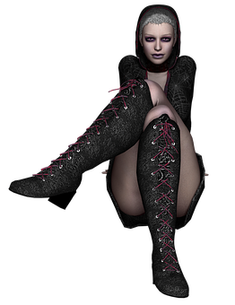 Gothic_ Style_3 D_ Render PNG