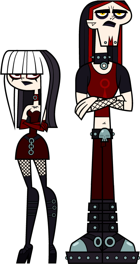 Gothic Style Animated Characters PNG