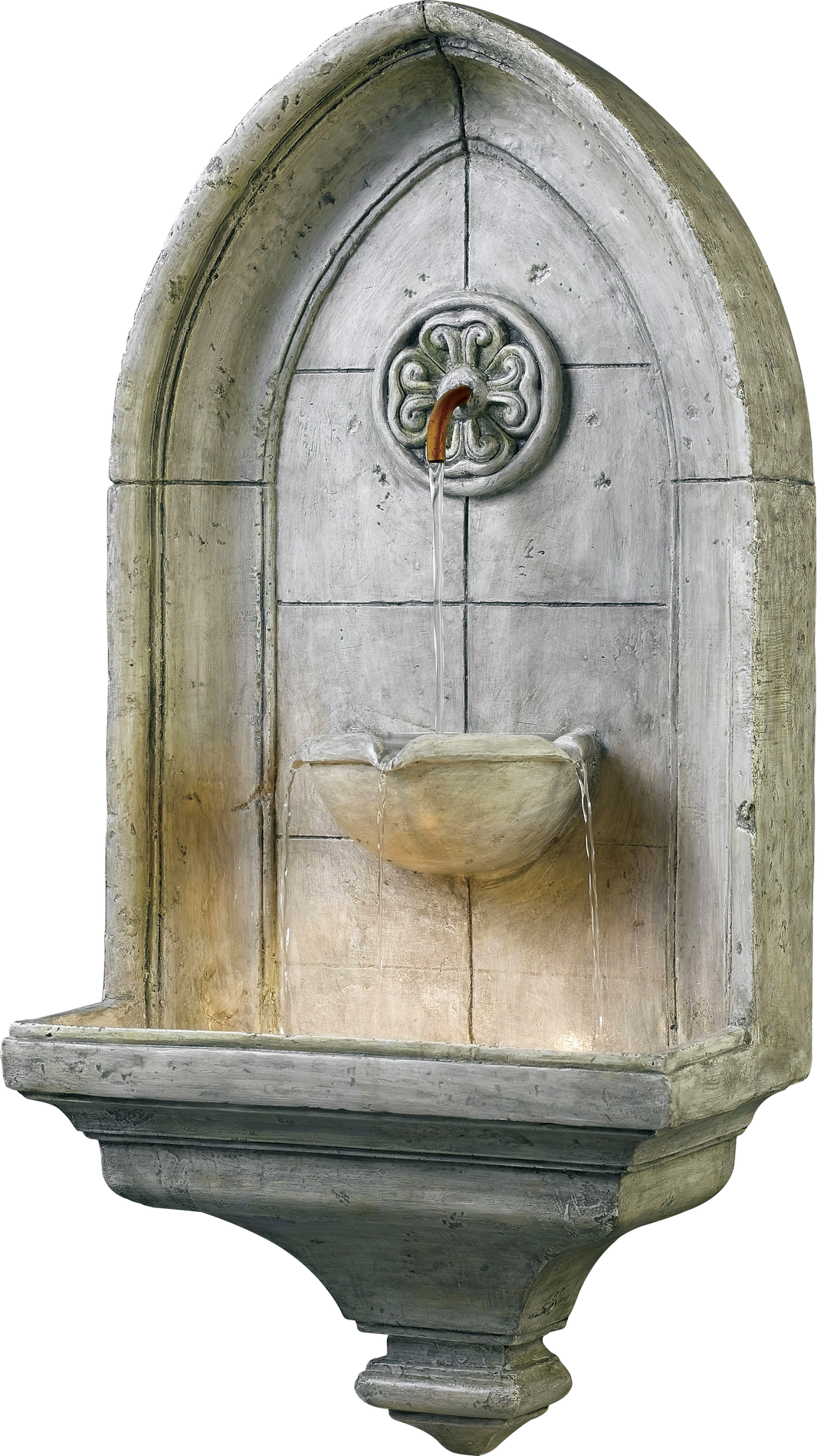 Gothic Style Wall Fountain PNG