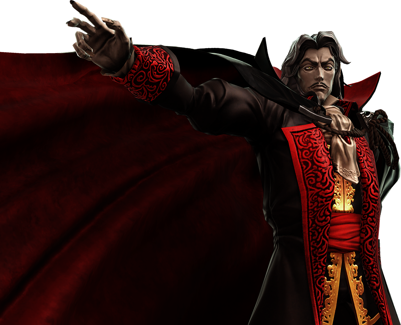Gothic Vampire Lord Illustration PNG