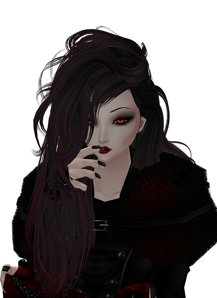 Gothic Vampire Portrait PNG