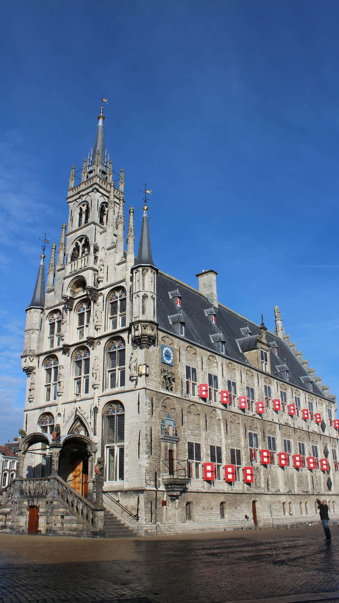 Gouda City Hall Netherlands Wallpaper