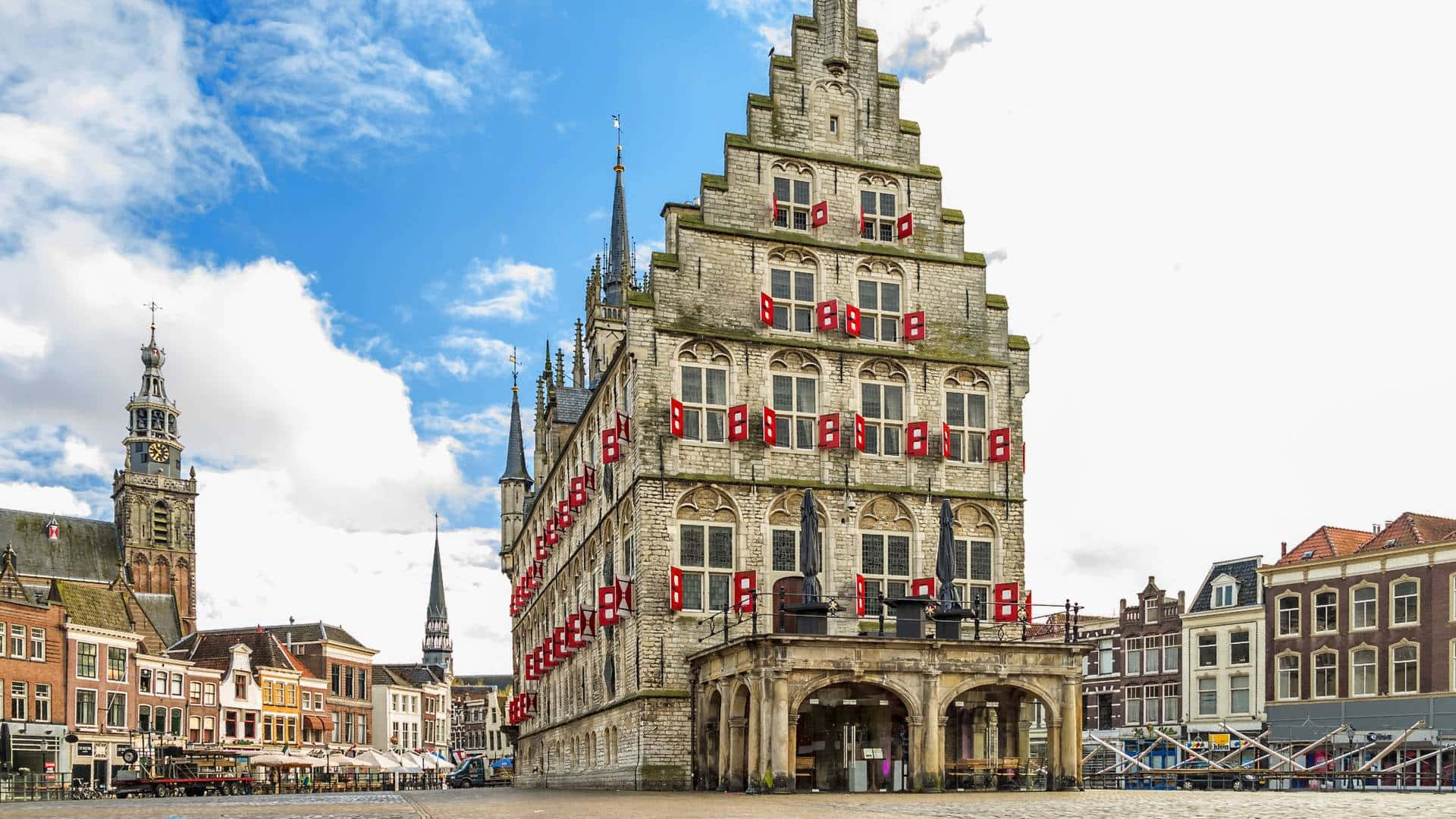 Gouda City Hall Netherlands Wallpaper