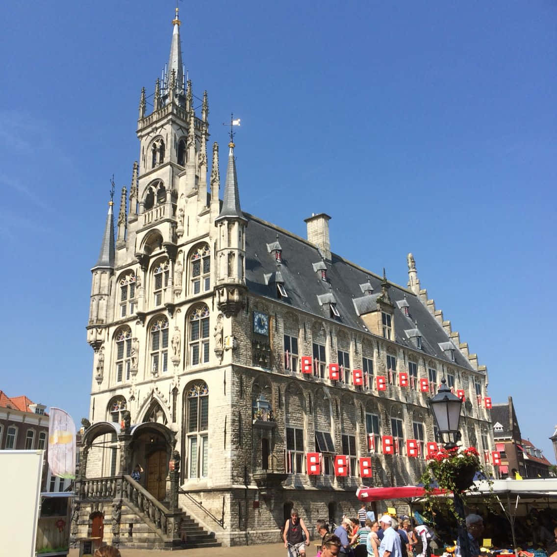 Gouda City Hall Netherlands Wallpaper