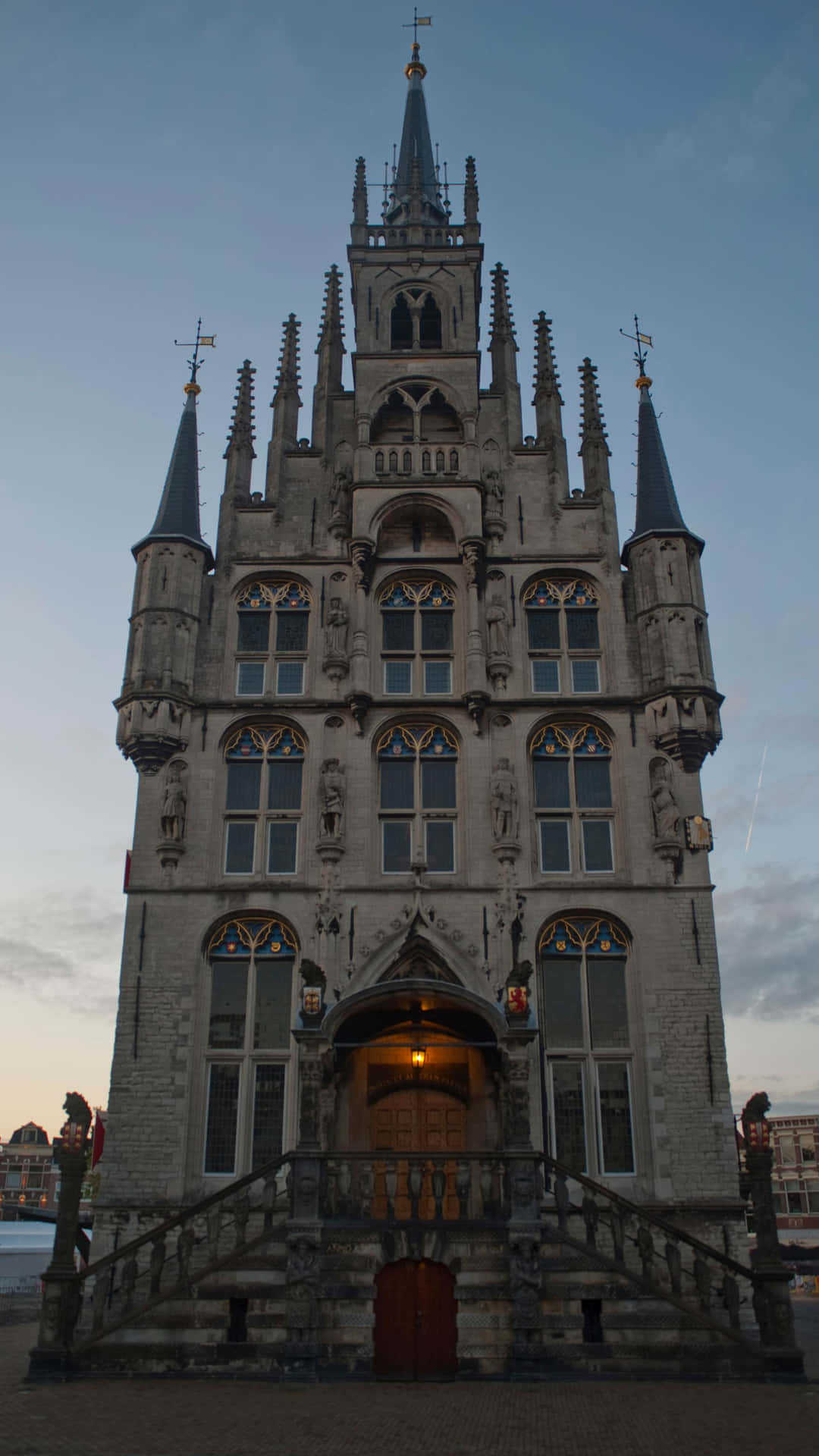 Gouda Town Hall Dusk Wallpaper