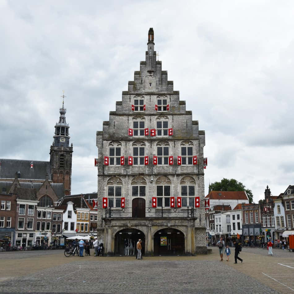 Download Gouda Town Hall Netherlands Wallpaper | Wallpapers.com