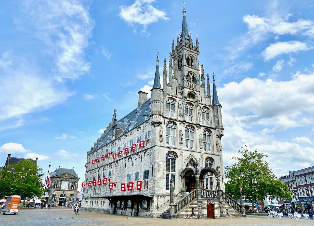 Gouda Town Hall Netherlands Wallpaper