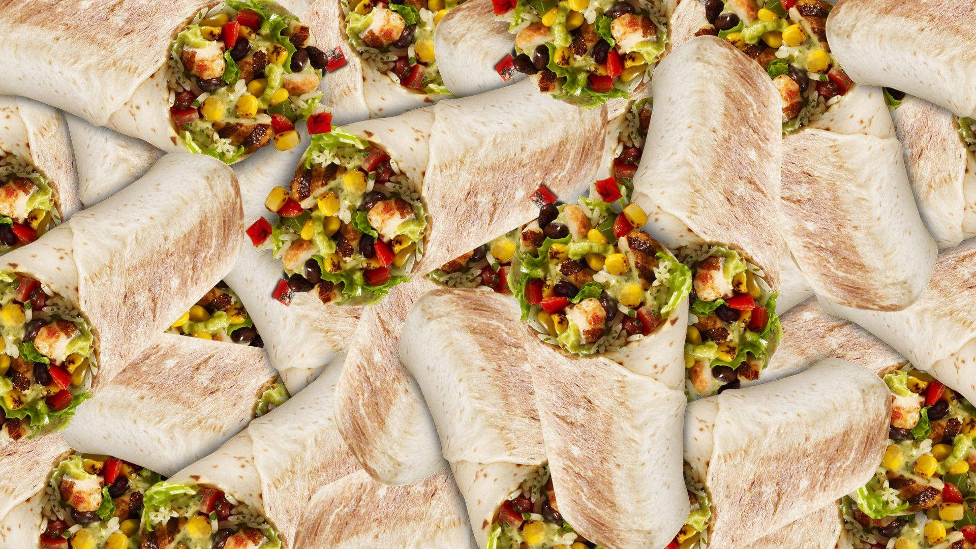 "Savory Gourmet Burrito Ready-To-Eat" Wallpaper