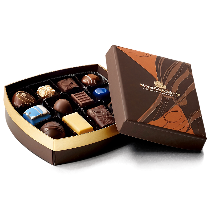 Gourmet Chocolate Box Png 06212024 PNG
