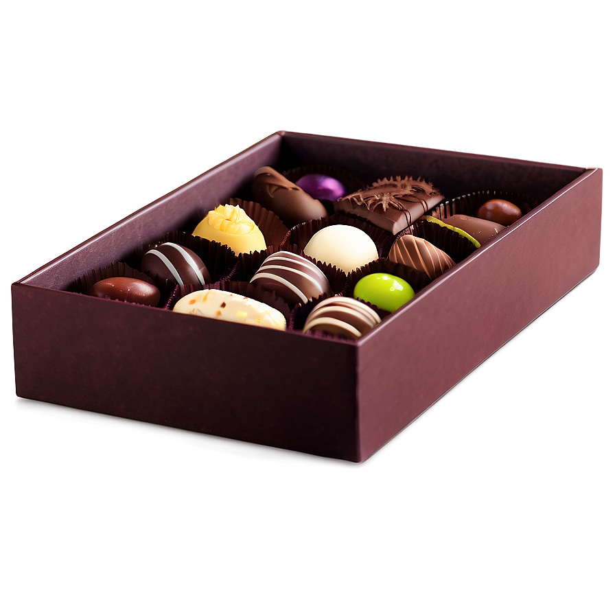 Gourmet Chocolate Box Png 2 PNG