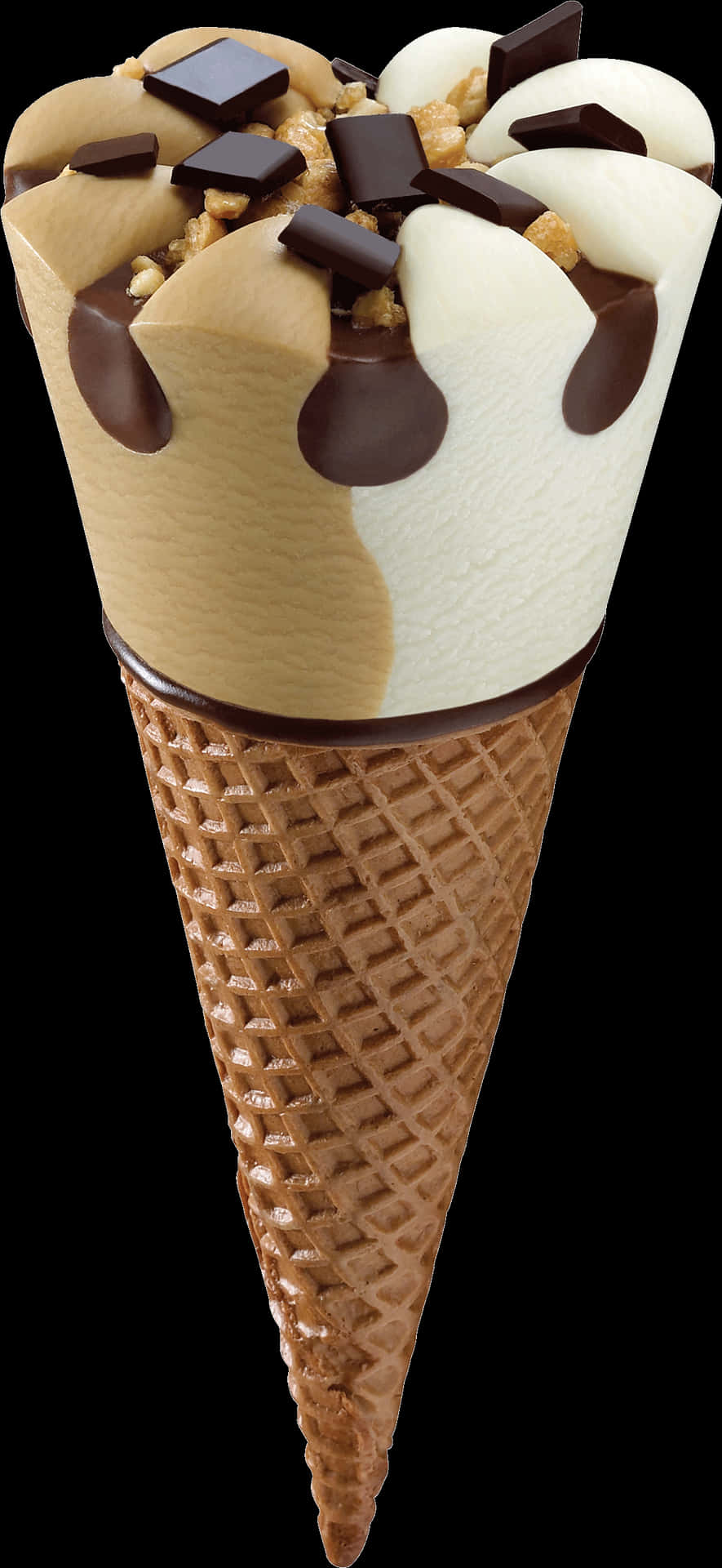 Gourmet Ice Cream Cone PNG
