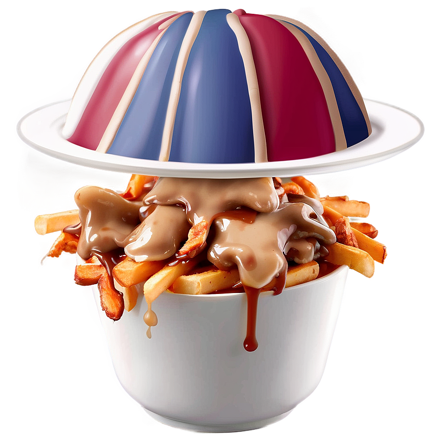 Gourmet Poutine With Mushroom Gravy Png 06252024 PNG