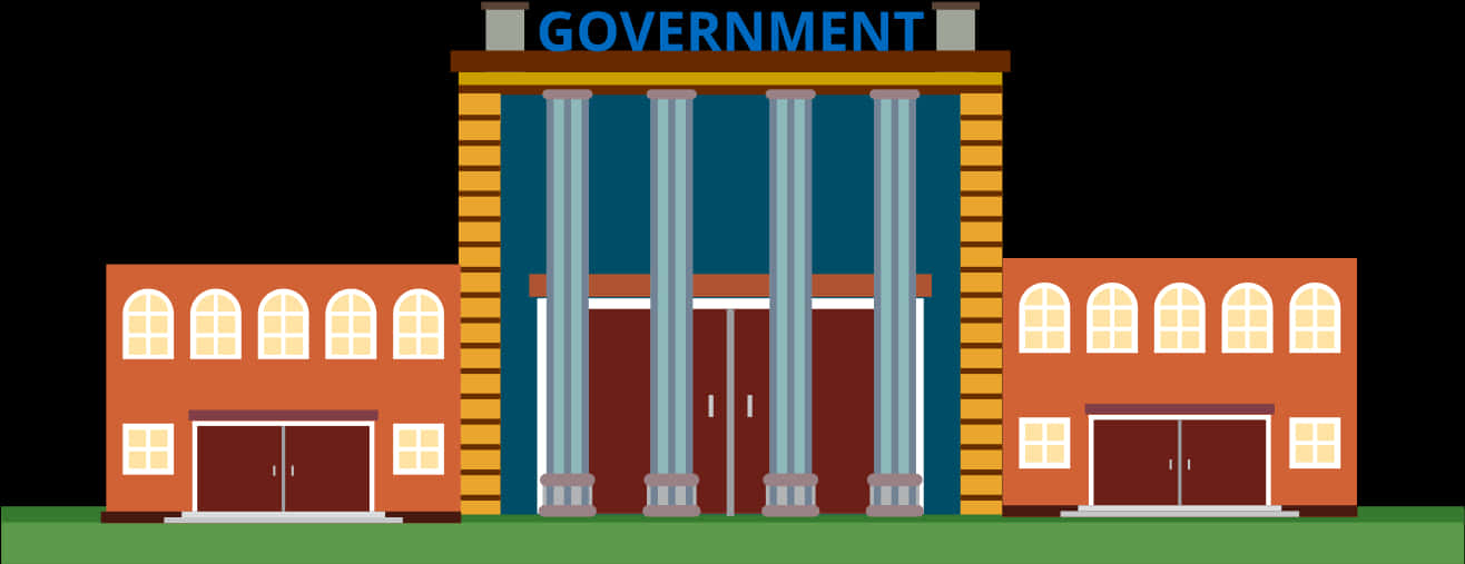 Government Building Illustration PNG