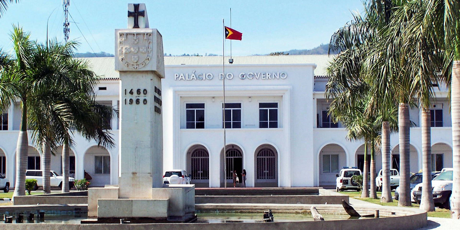 Palazzodel Governo Di Dili, Timor Est Sfondo