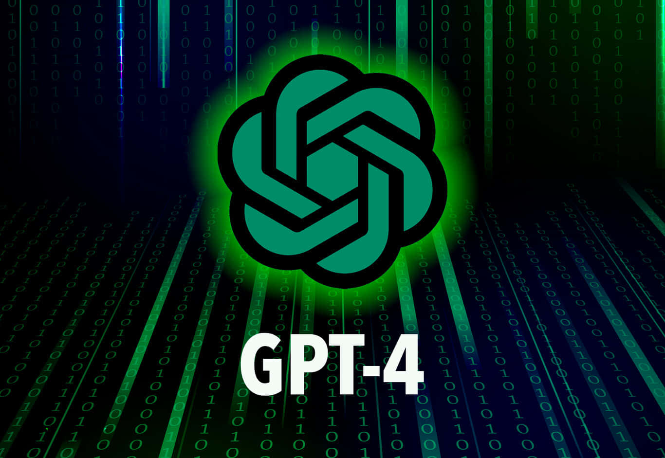 GPT-4 Artificial Intelligence Generating Human-like Text Wallpaper