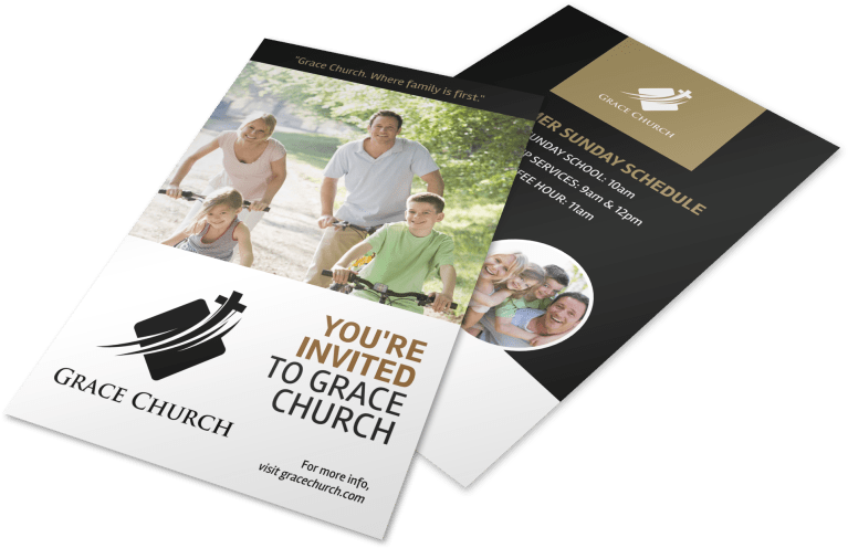 Grace Church Invitation Flyer PNG