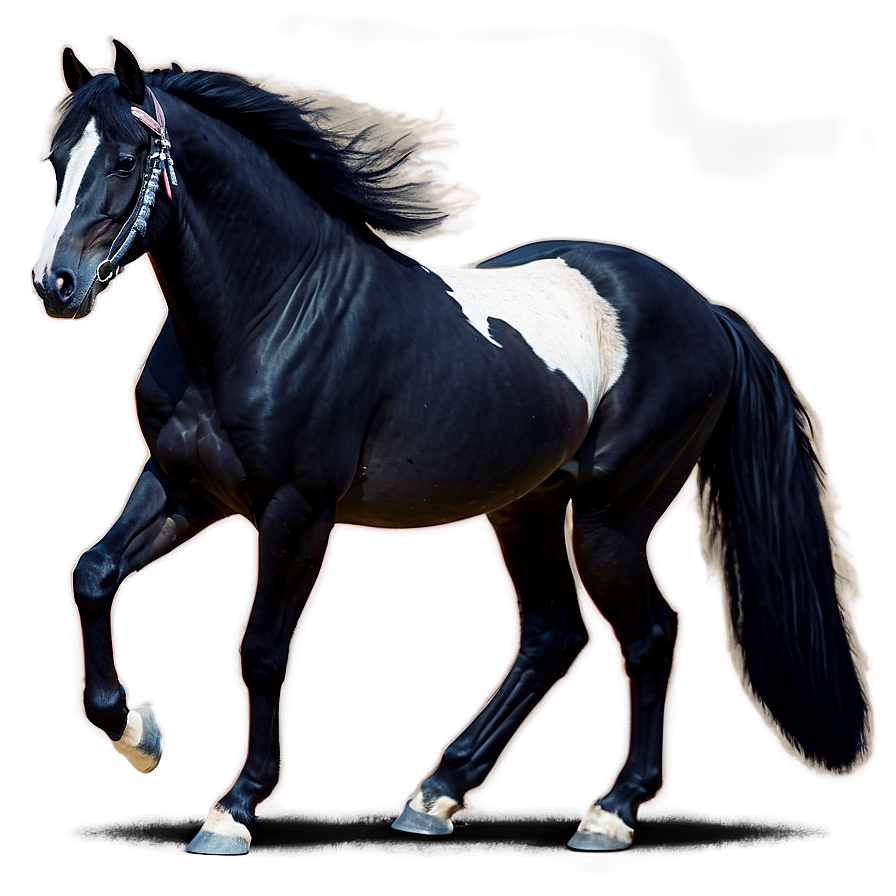 Graceful Black Mare Png 60 PNG