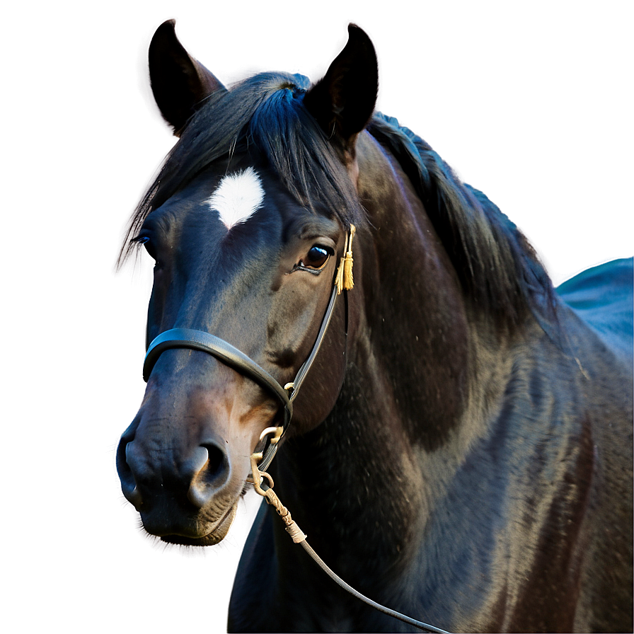 Graceful Black Mare Png Kch98 PNG