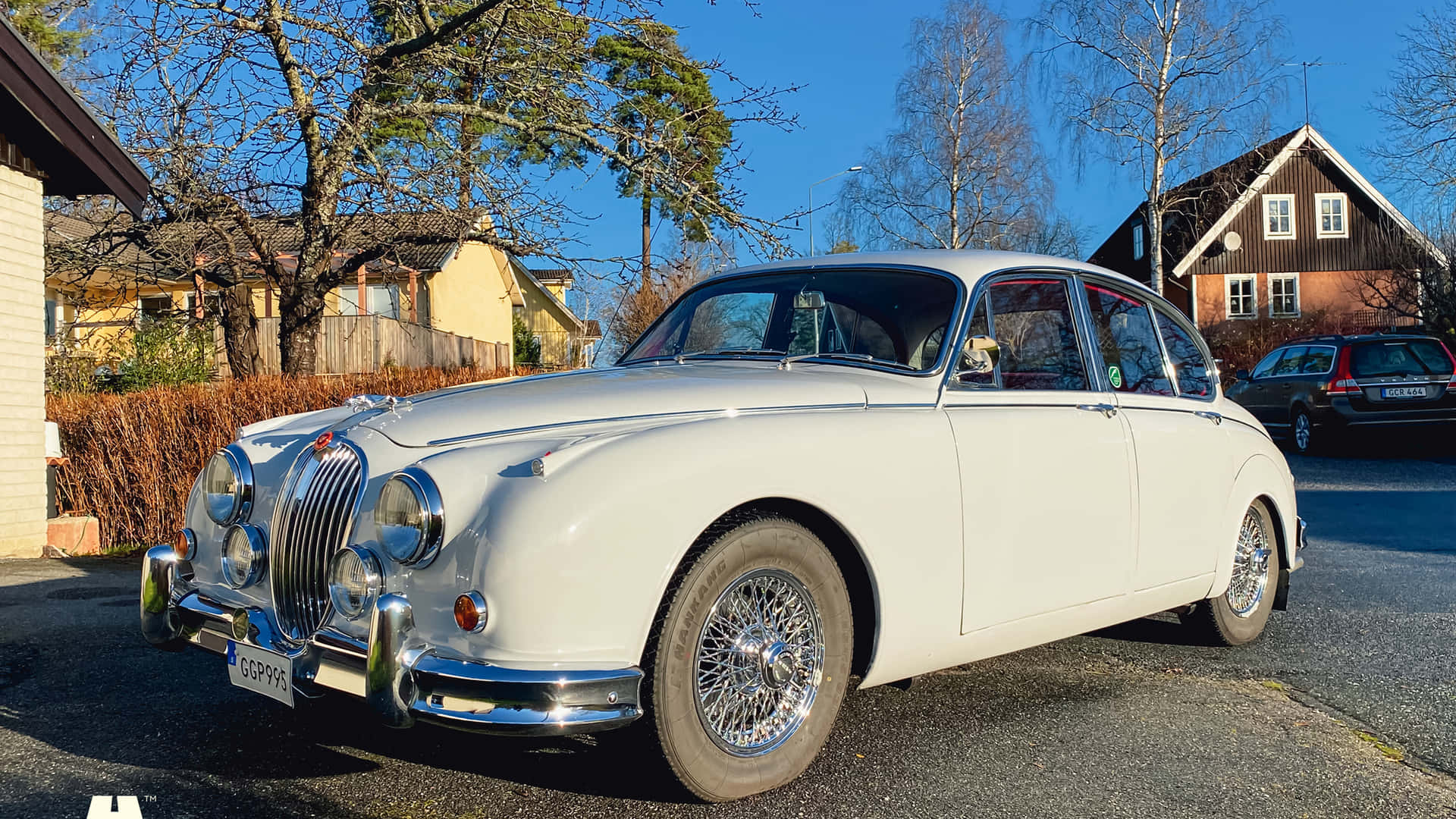 Graceful Elegance - The Classic Jaguar Mark 2 Wallpaper