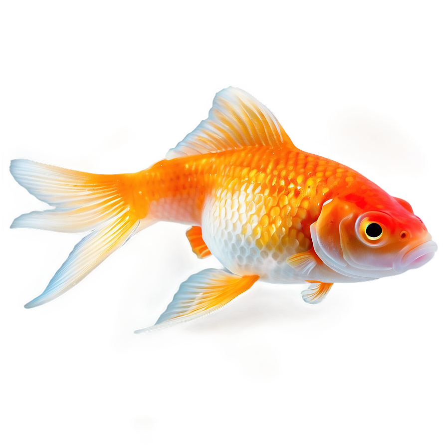 Graceful Goldfish Swimming Png 06112024 PNG