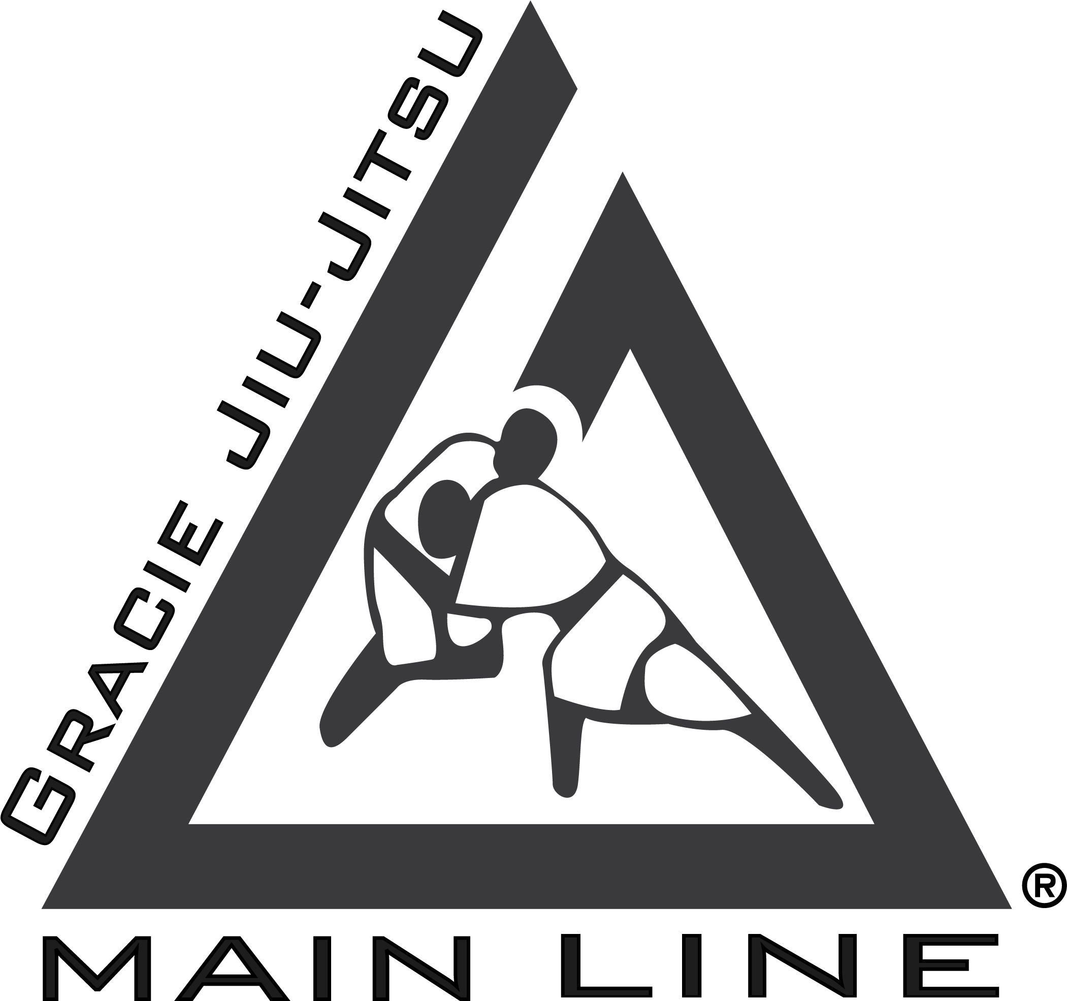Gracie Jiu Jitsu Main Line Logo PNG