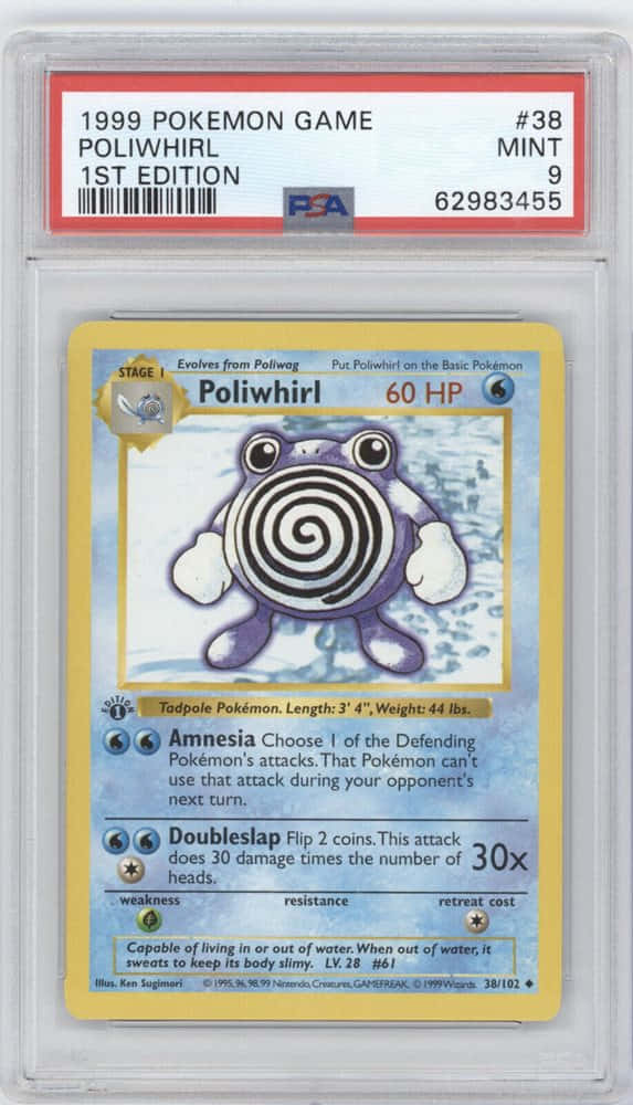 Graded Poliwhirl Card Wallpaper
