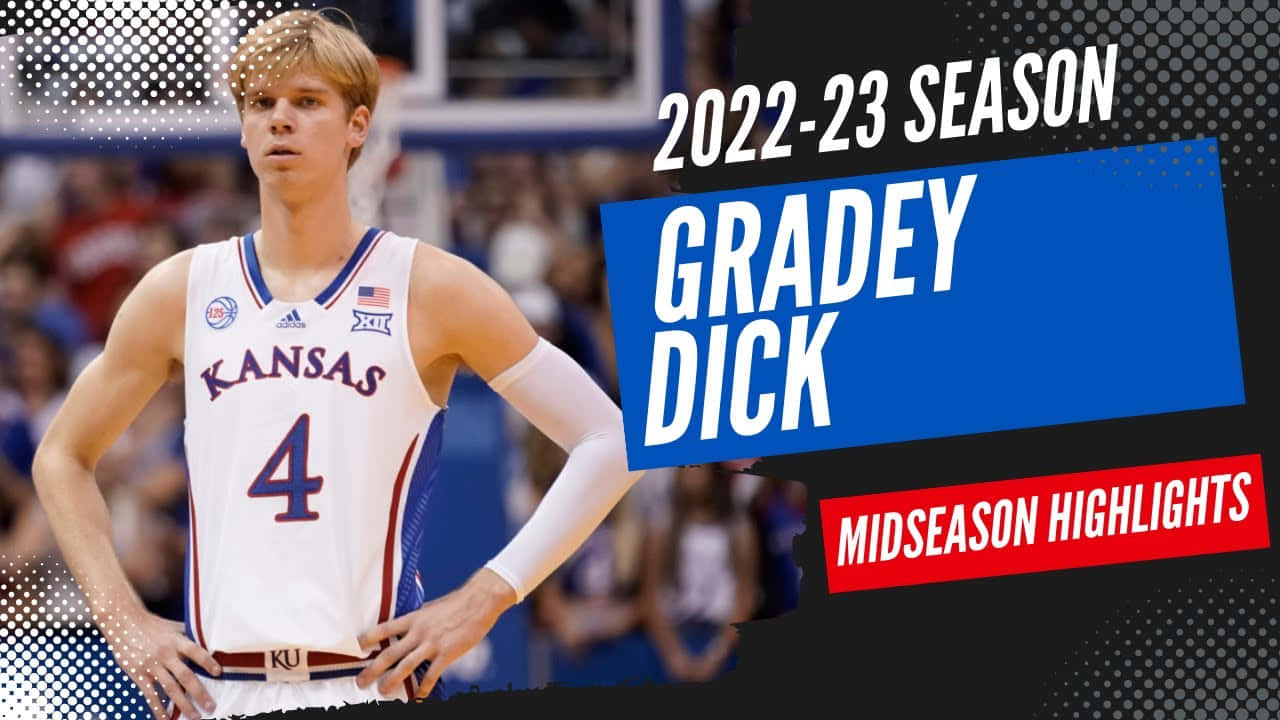 Gradey Dick Kansas Basketball Midseason Highlights20222023 Wallpaper