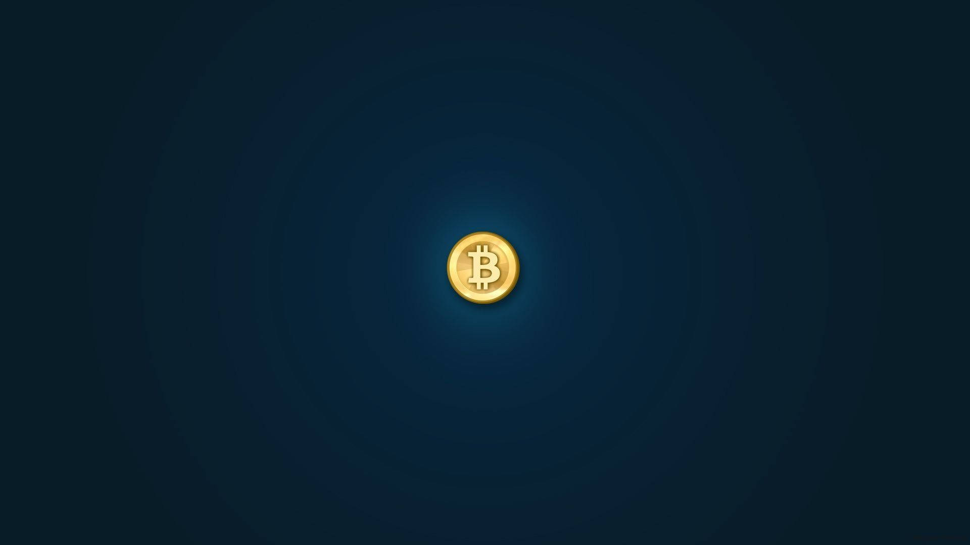 Gradient Blue Bitcoin