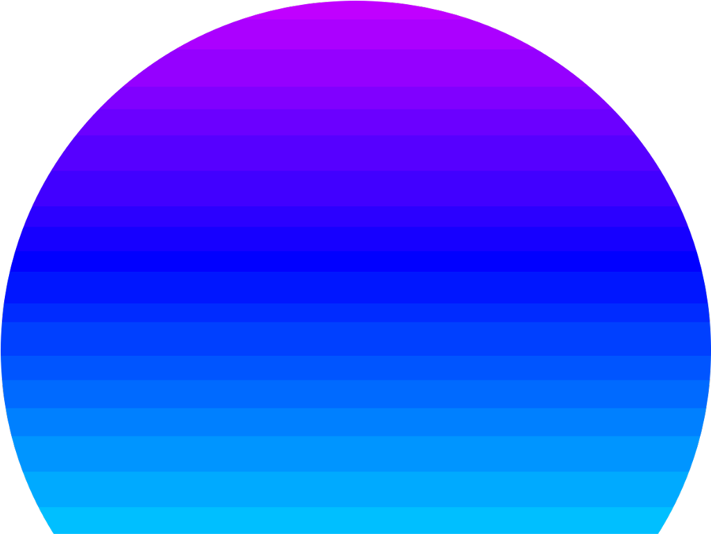 Gradient Blue Circle Abstract PNG