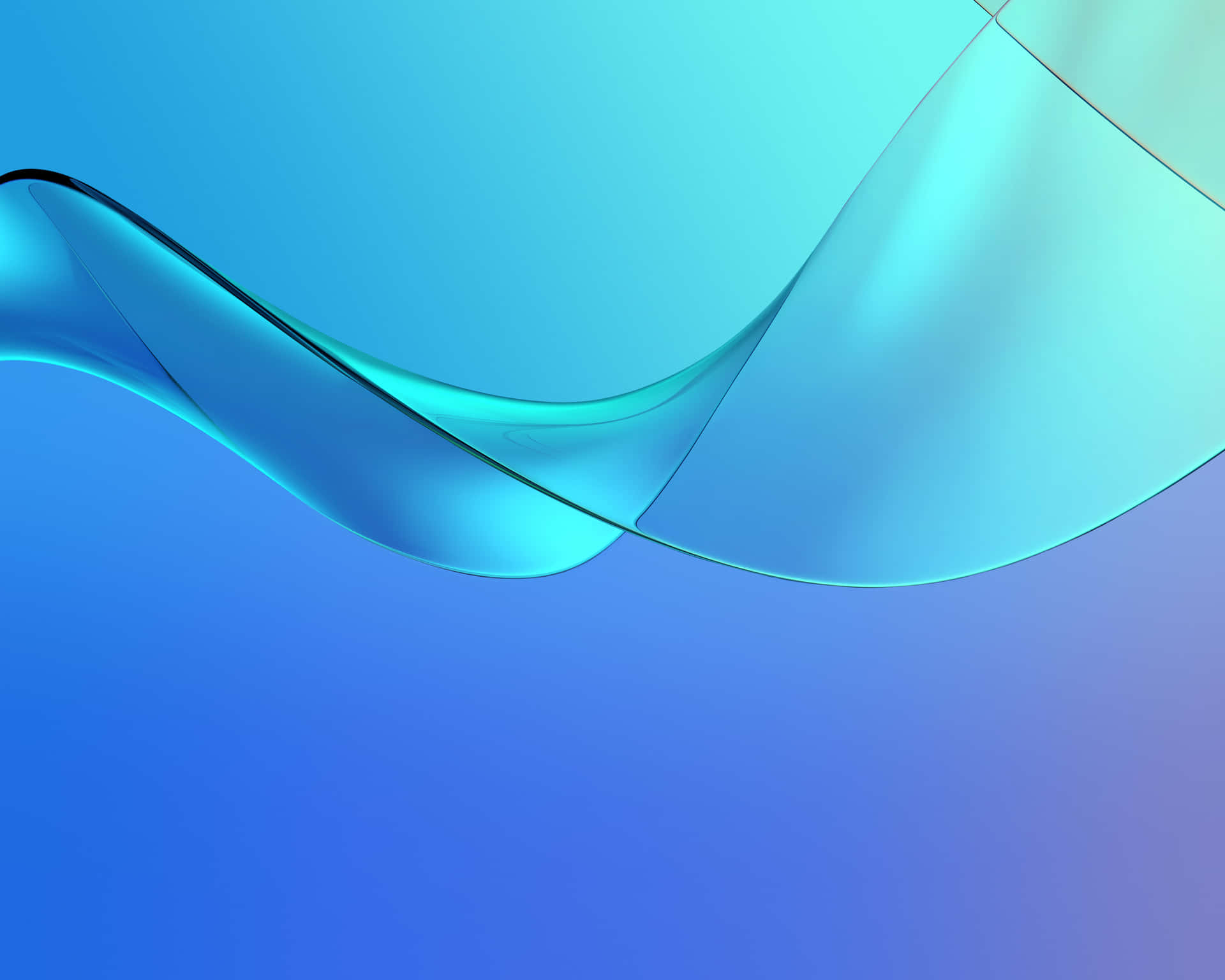 A deep blue background of overlapping gradients