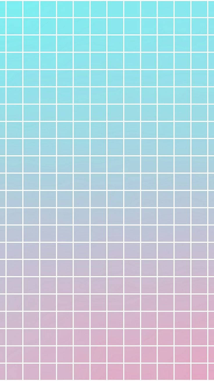 Gradient Blue To Pink Grid Aesthetic Wallpaper