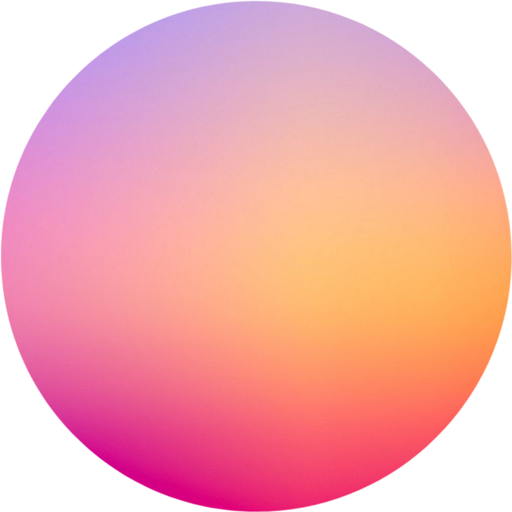 Gradient Circle Background Purple Pink Orange PNG