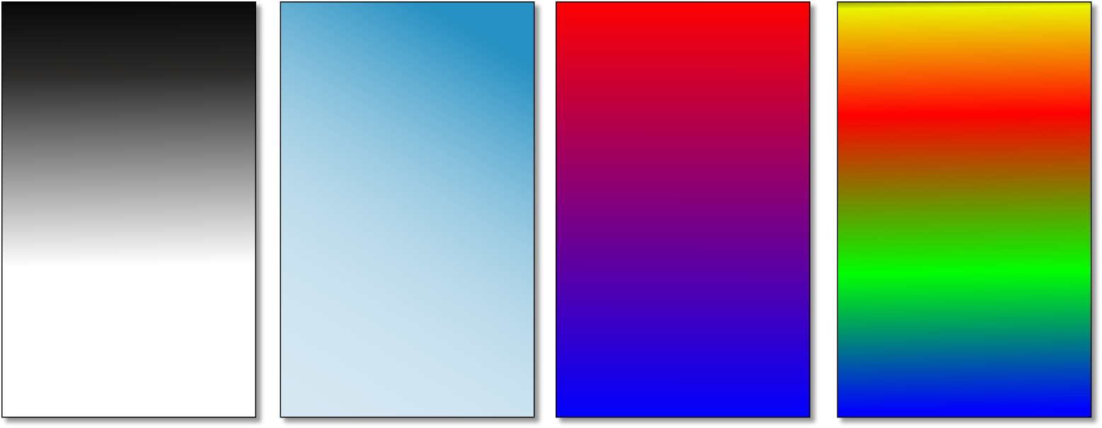 Gradient Color Panels PNG