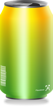 Gradient Drink Can Design PNG
