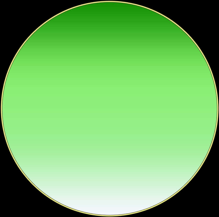 Gradient Green Circle Graphic PNG