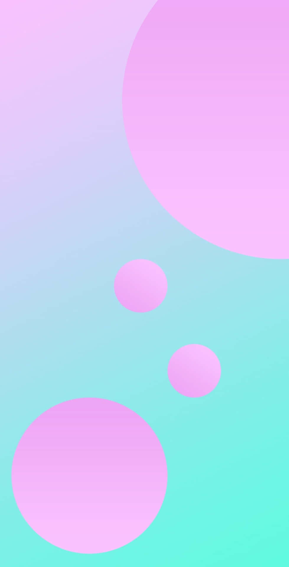A Pink And Blue Abstract Background With Bubbles Wallpaper