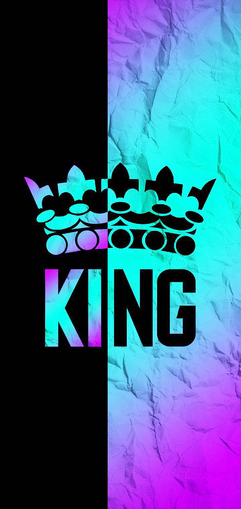 Gradient Konge Logo på en blå indskrænket morgen himmel Wallpaper