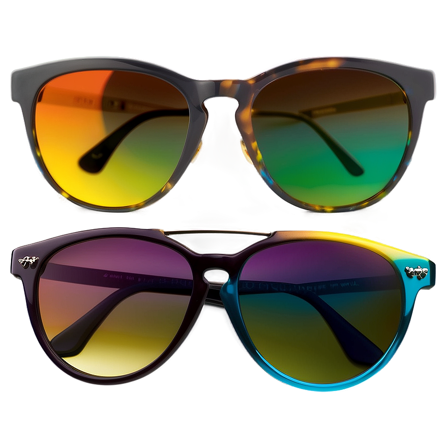 Gradient Lens Sunglasses Png 04292024 PNG