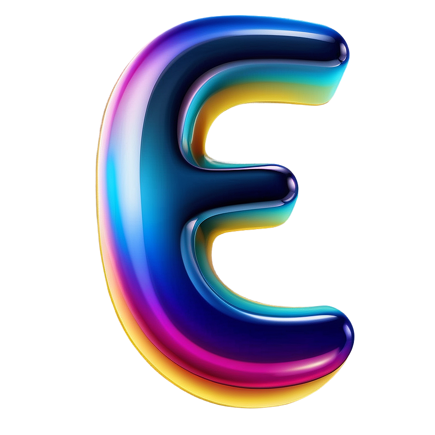 Gradient Letter E Png Eap PNG