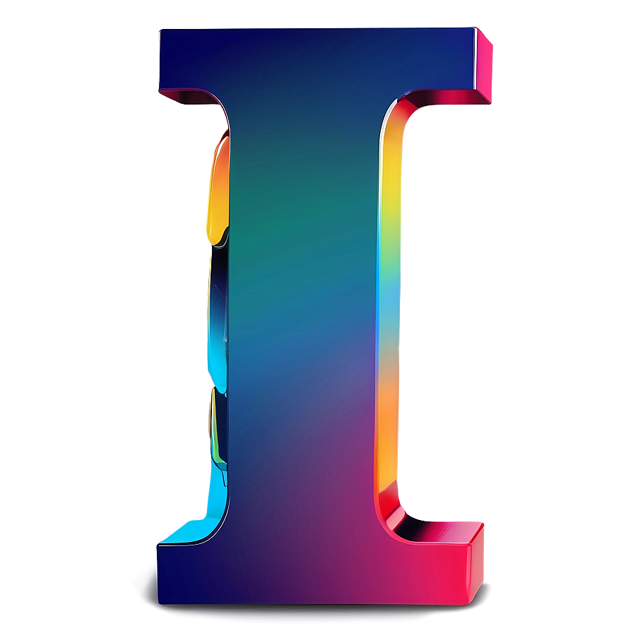 Download Gradient Letter I Visual Png 94 | Wallpapers.com