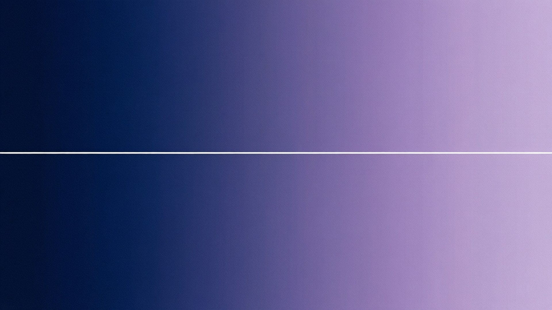 Gradient Minimal Line Wallpaper — A minimalist gradient wallpaper transitioning from deep blue to soft lavender with a thin white horizontal line dividing the two halves.