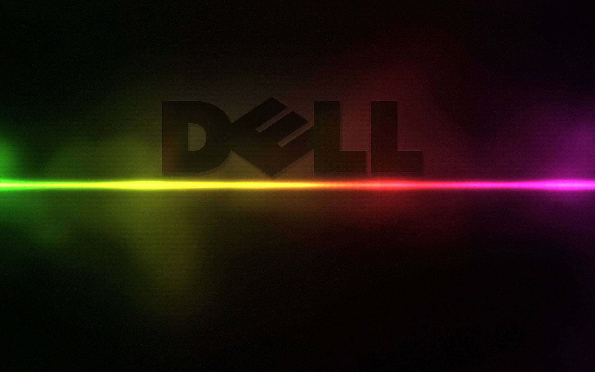 Gradient Neon Dell-bärbar Dator Wallpaper