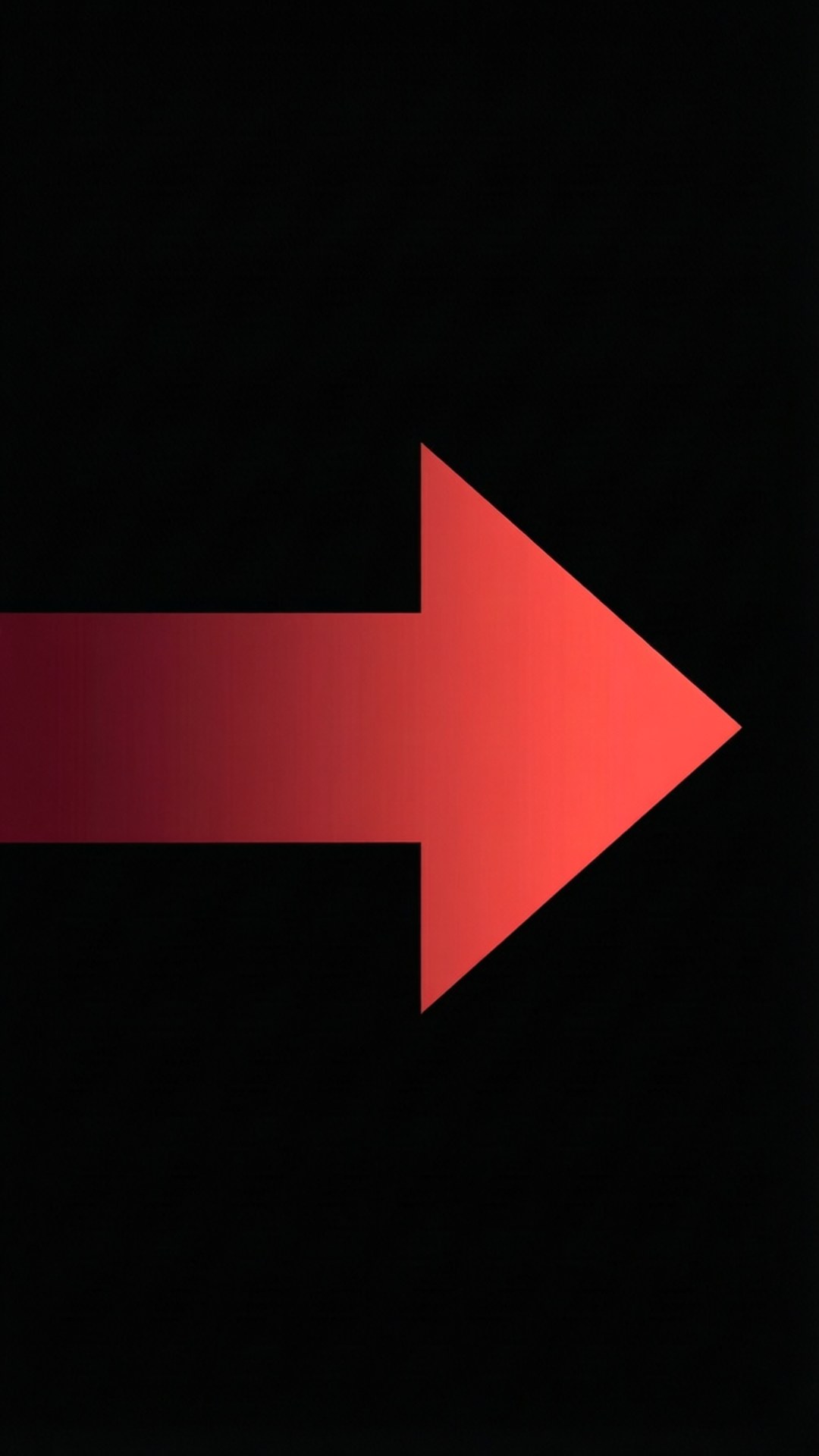 A smooth gradient red arrow on black, minimal and elegant.