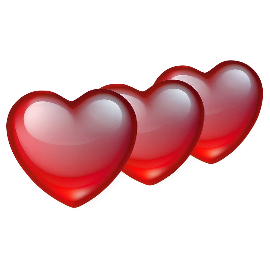 Gradient Red Heart Emoji Png Drb PNG