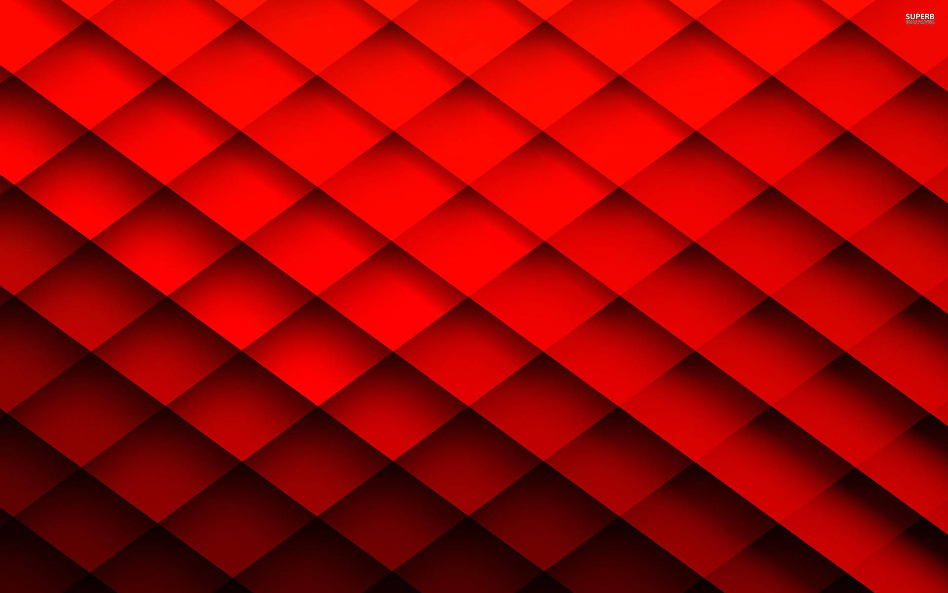 Gradient Rhombus Red Abstract Art Wallpaper